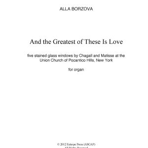 And the Greatest of These is Love