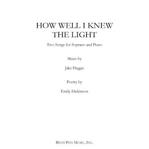 How Well I Knew the Light