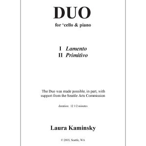 Duo for Cello and Piano
