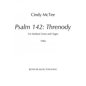 Psalm 142: Threnody
