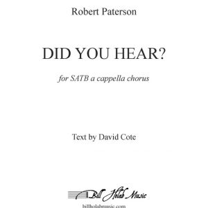 Did You Hear?