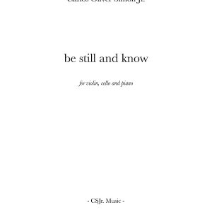 be still and know