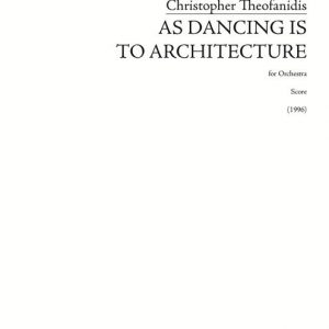 As Dancing is to Architecture