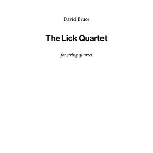 The Lick Quartet