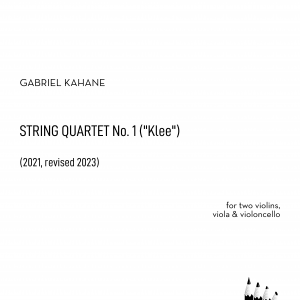 String Quartet No. 1 ("Klee")