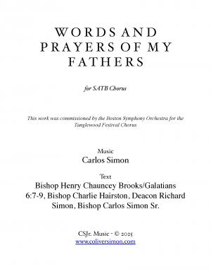 Words and Prayers of my Fathers
