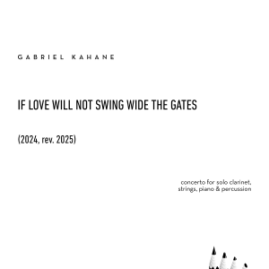 If Love Will Not Swing Wide the Gates